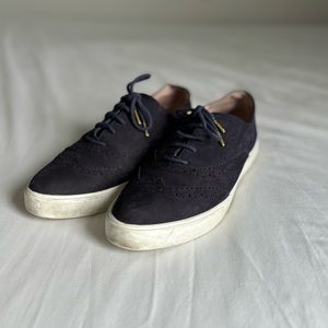 Kate Spade Navy Blue Caitlyn Suede Oxford/Nubuck Shoe • Size 10.5